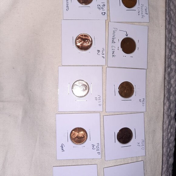 2 error pennies with mixed lot of flips - Picture 9 of 9